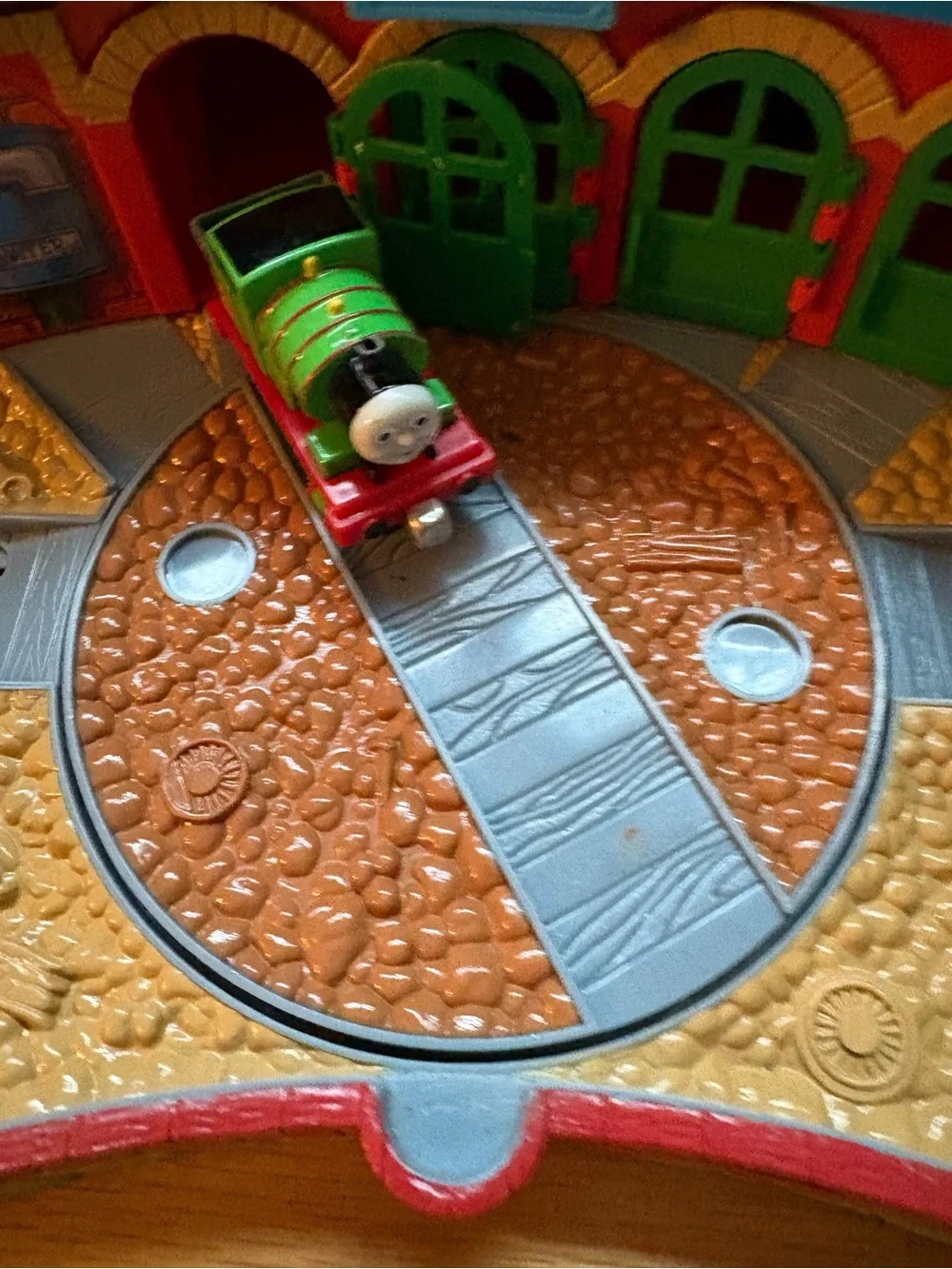 Mattel Thomas and friends take along track and case with trains.